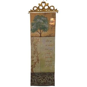 Whisper of God Wall Panel Tapestry with‎ Rod & Finials Decor Art Made in USA